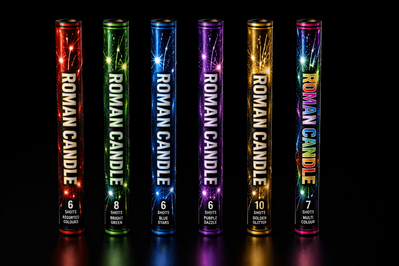 Roman candle fireworks